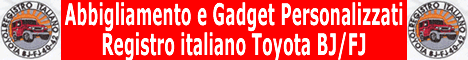 Catalogo Abbigliamento e gadget personalizzati registro italiano toyota bj fj
